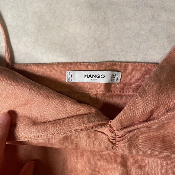 Mango Salmon Linen Shift - Picture 3 of 4